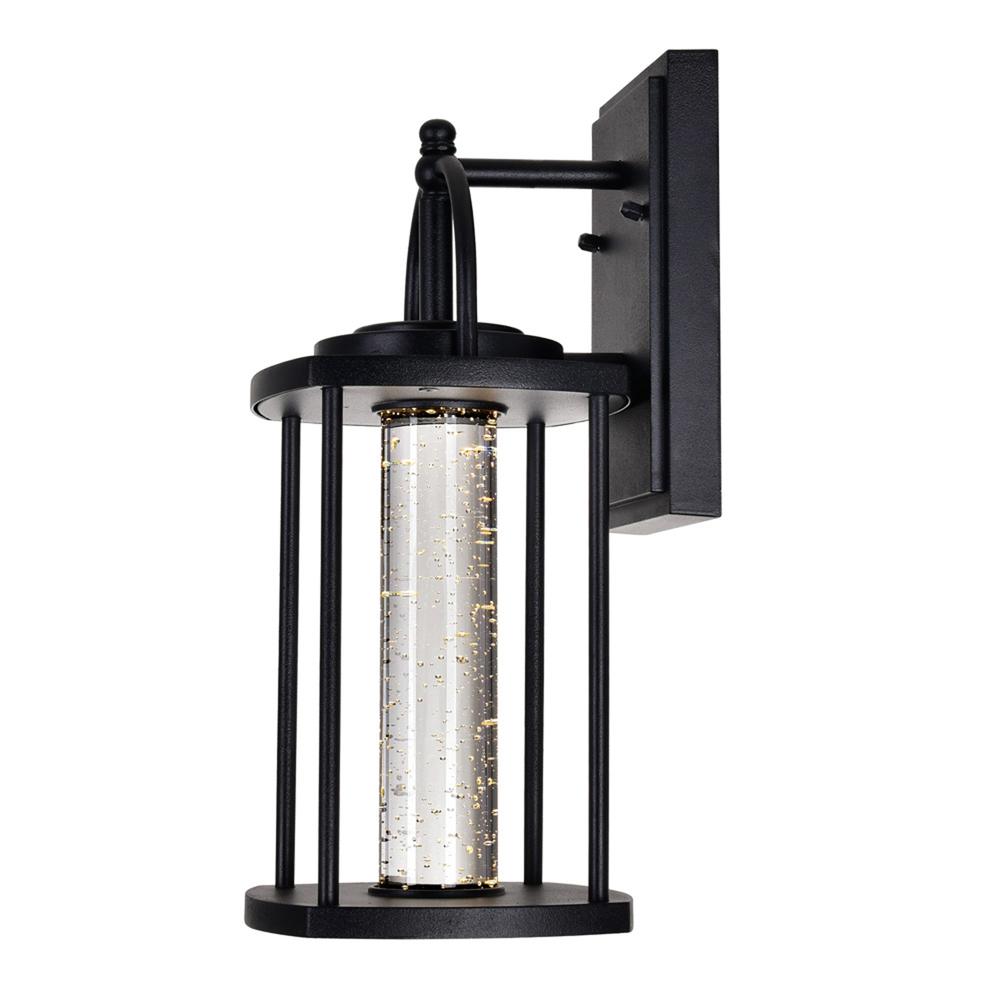 Greenwood LED Outdoor Black Wall Lantern. Picture 3