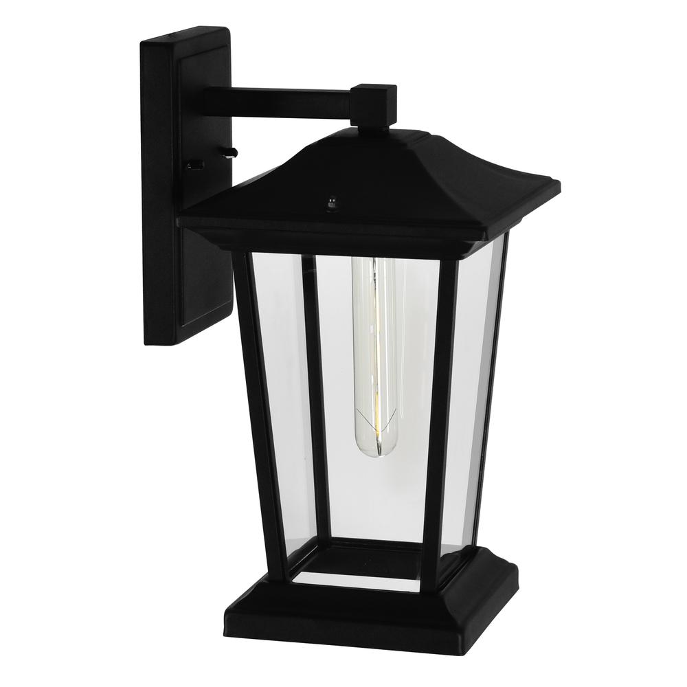 Leawood 1 Light Black Outdoor Wall Light. Picture 2