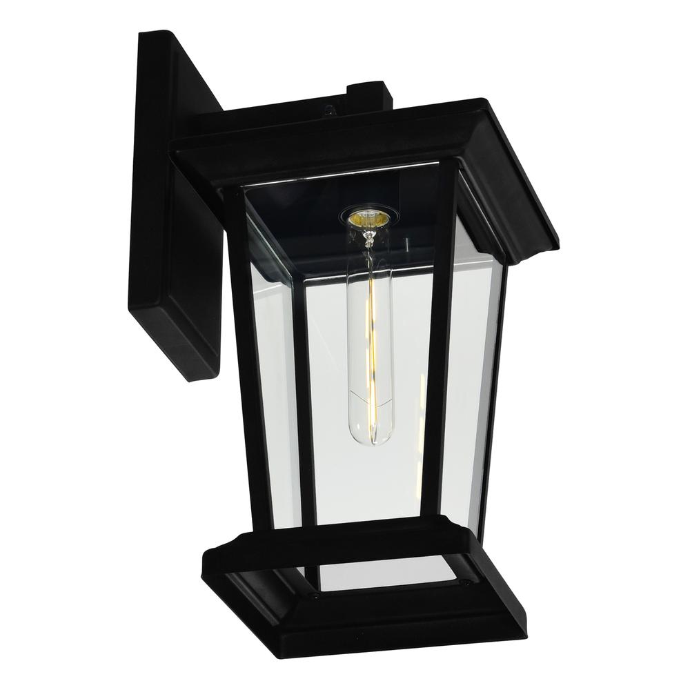 Leawood 1 Light Black Outdoor Wall Light. Picture 3