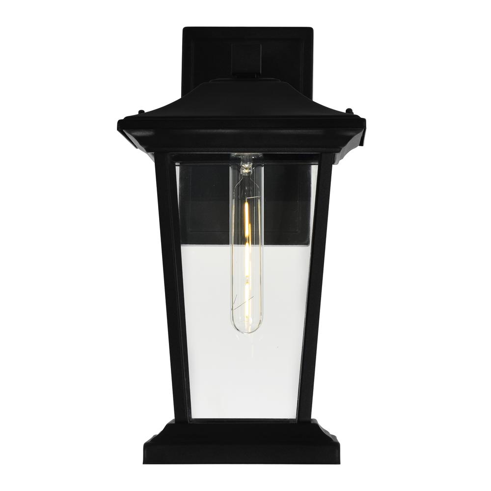 Leawood 1 Light Black Outdoor Wall Light. Picture 5