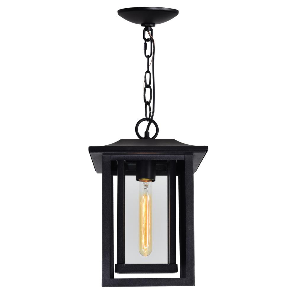Winfield 1 Light Black Outdoor Hanging Light. Picture 3
