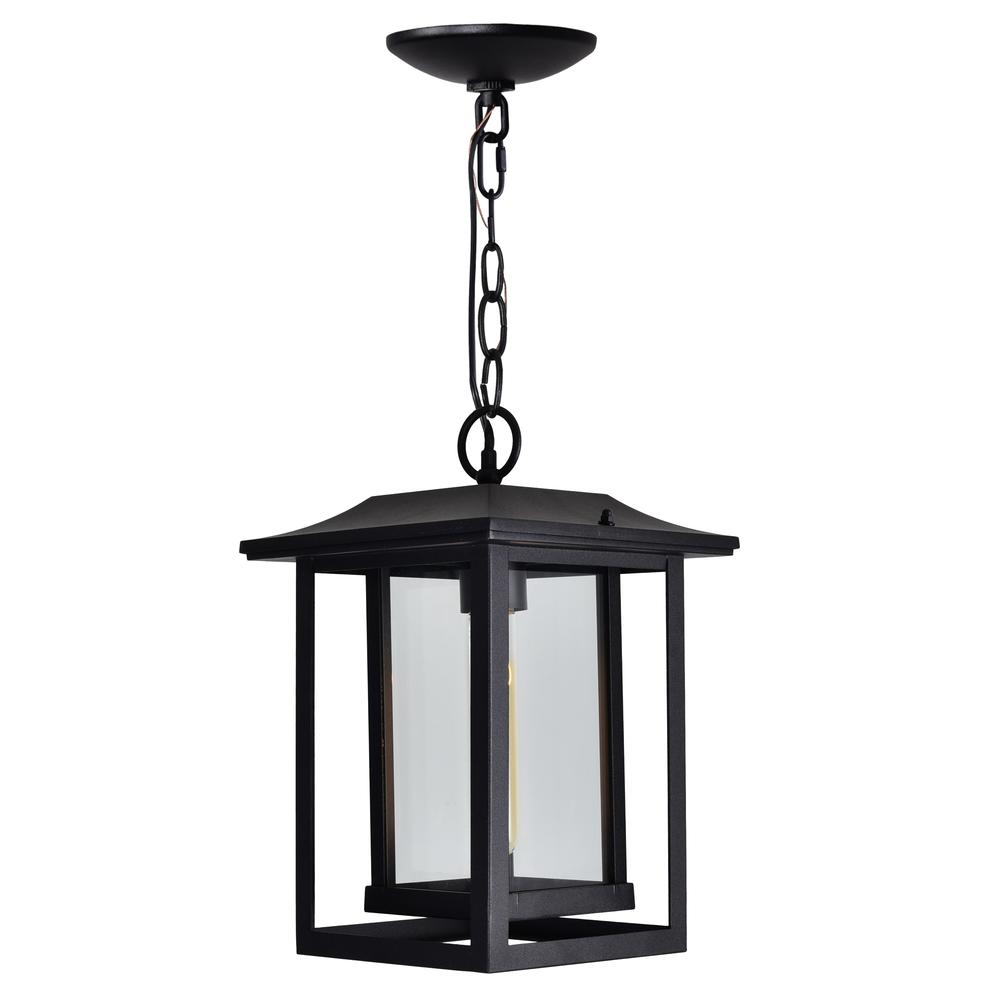 Winfield 1 Light Black Outdoor Hanging Light. Picture 4