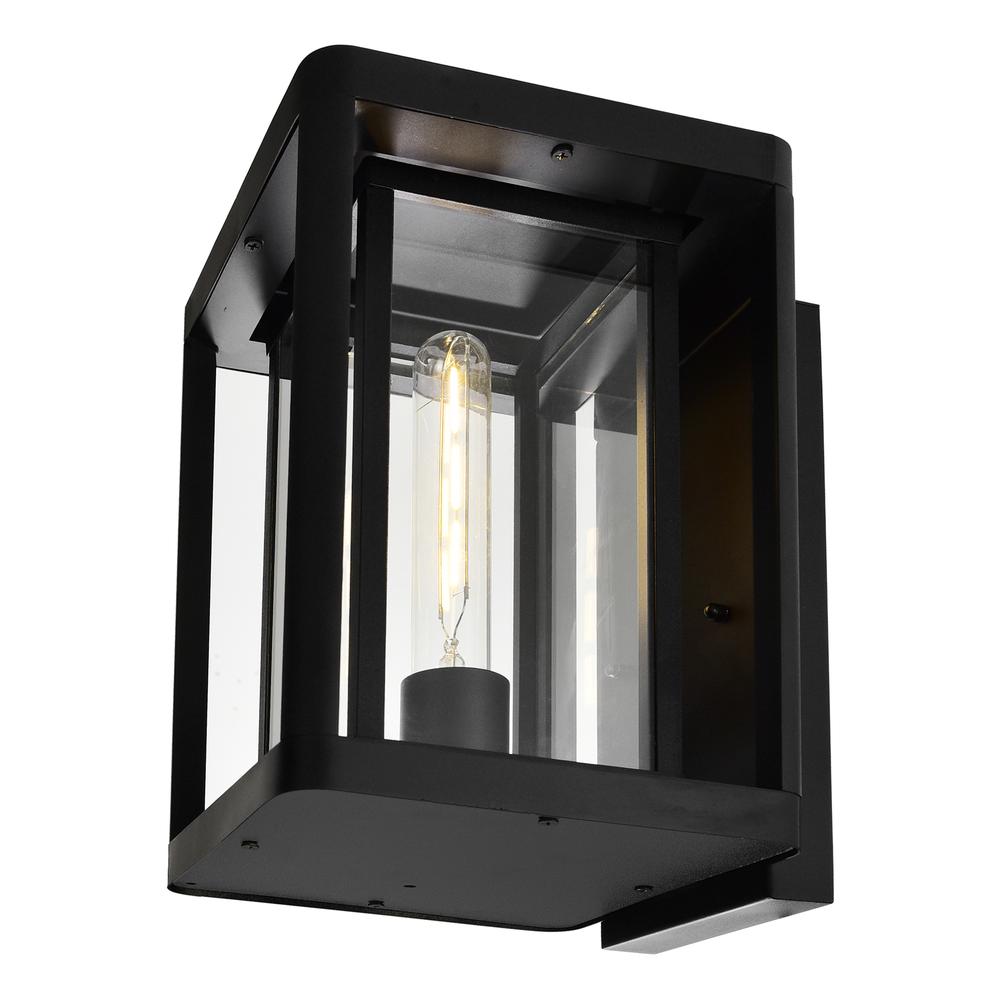 Mulvane 1 Light Black Outdoor Wall Light. Picture 2