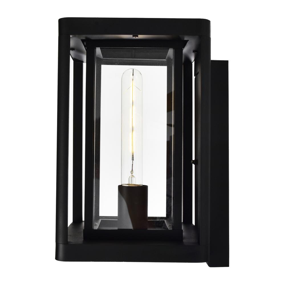 Mulvane 1 Light Black Outdoor Wall Light. Picture 3