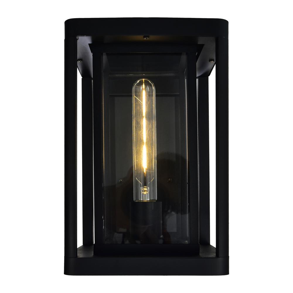 Mulvane 1 Light Black Outdoor Wall Light. Picture 4