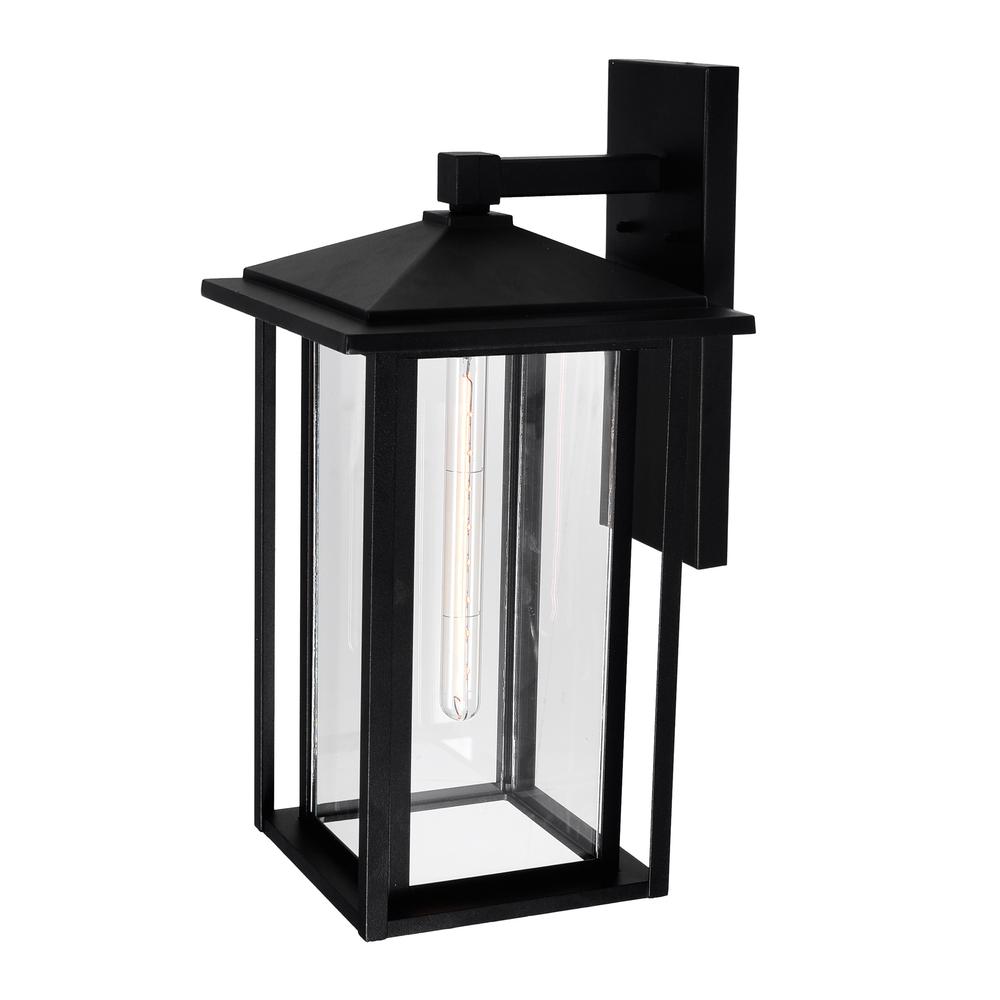 Crawford 1 Light Black Outdoor Wall Light. Picture 2