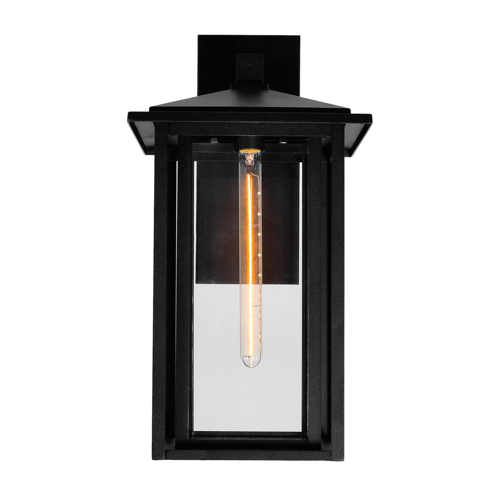 Crawford 1 Light Black Outdoor Wall Light. Picture 3