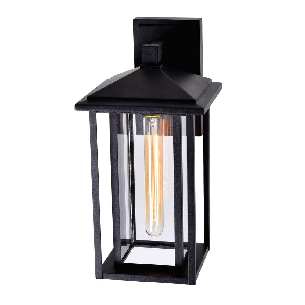 Crawford 1 Light Black Outdoor Wall Light. Picture 3