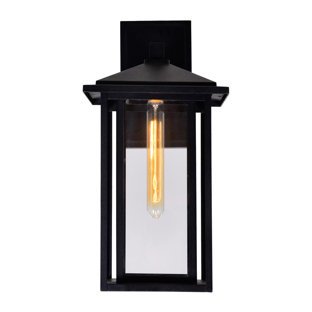 Crawford 1 Light Black Outdoor Wall Light. Picture 4