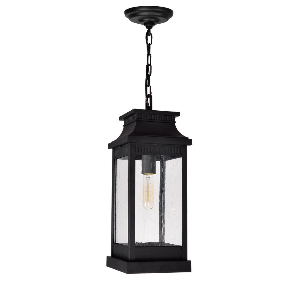 Milford 1 Light Outdoor Black Pendant. Picture 4