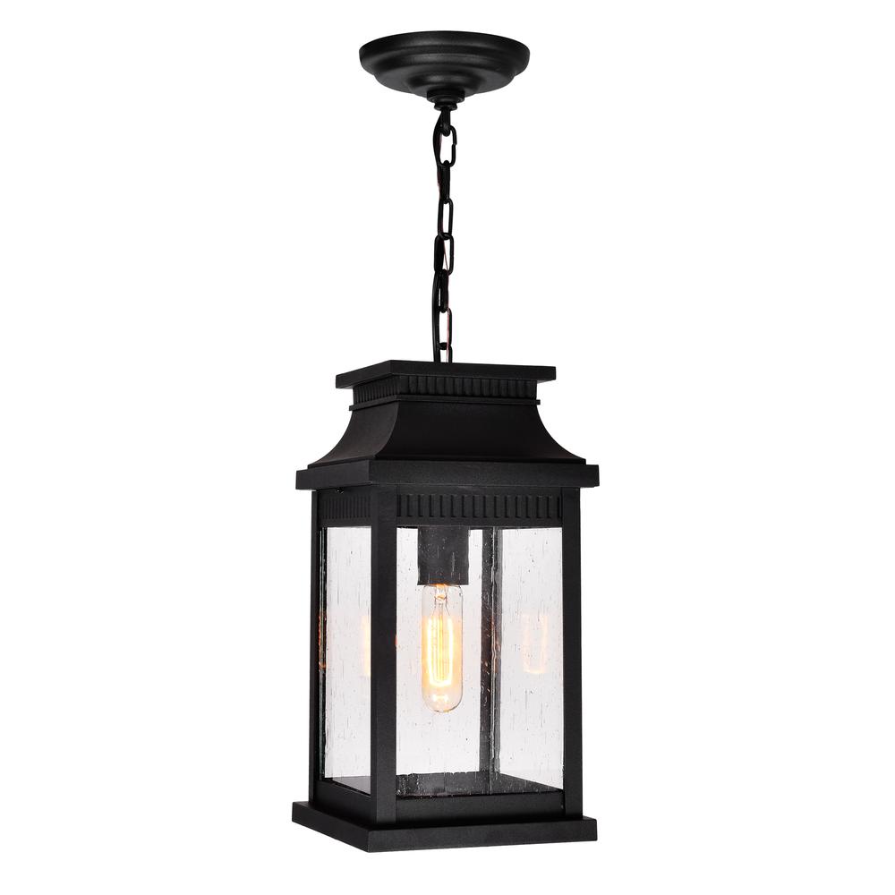 Milford 1 Light Outdoor Black Pendant. Picture 6