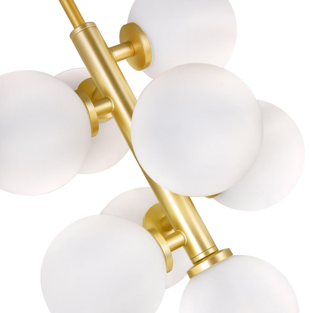 Arya 8 Light Pendant With Satin Gold Finish. Picture 5