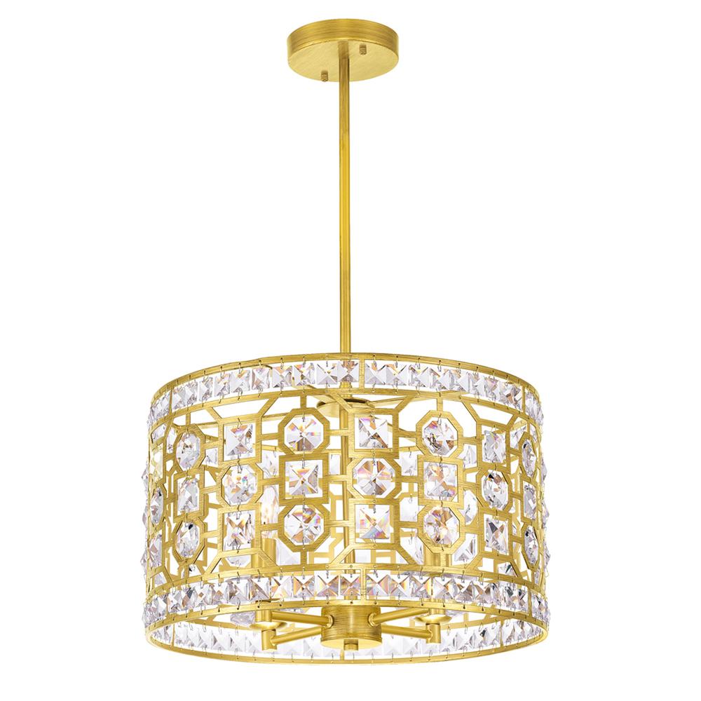 Belinda 4 Light Chandelier With Champagne Finish. Picture 1