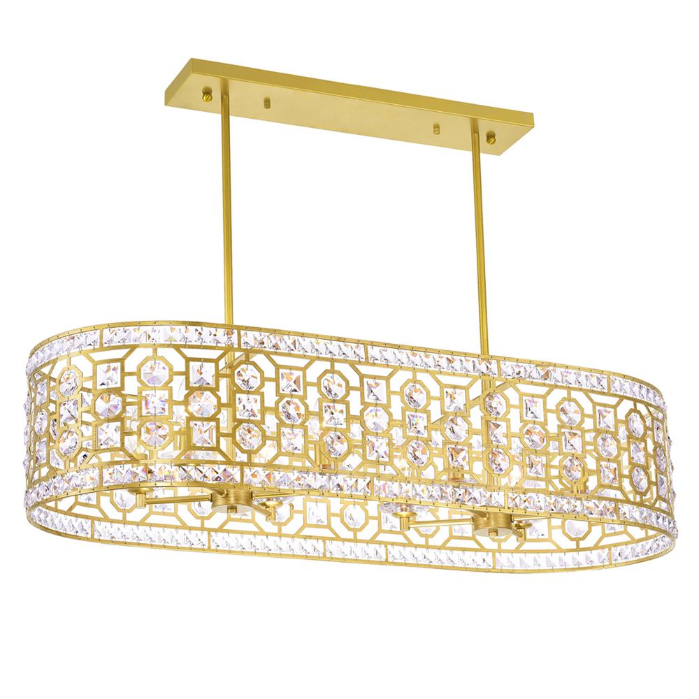 Belinda 8 Light Chandelier With Champagne Finish. Picture 1