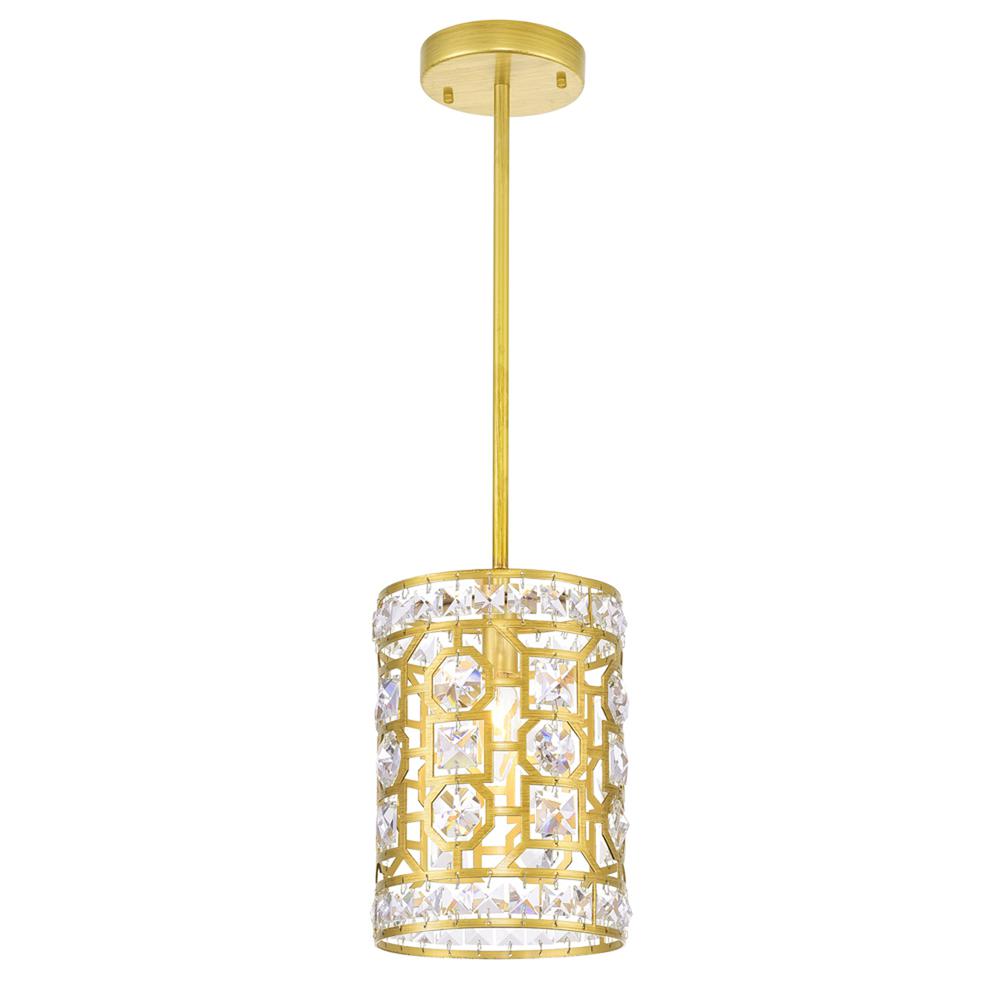 Belinda 1 Light Pendant With Champagne Finish. Picture 1