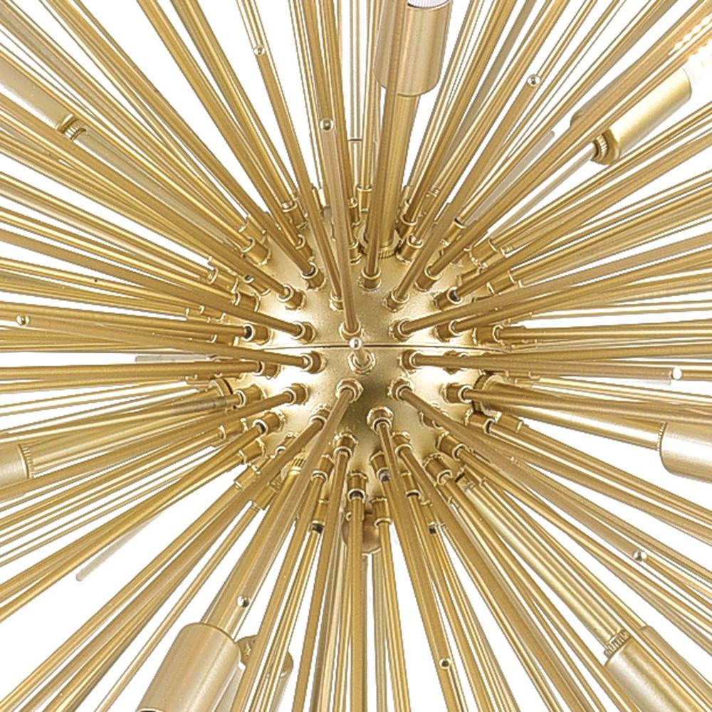 Savannah 9 Light Chandelier With Gold Leaf Finish. Picture 3
