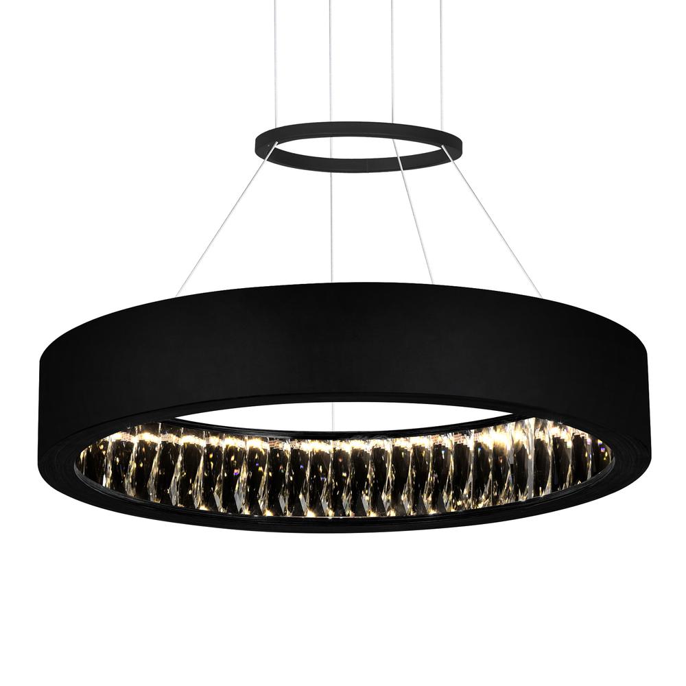 Rosalina LED Chandelier With Matte Black Finish. Picture 2