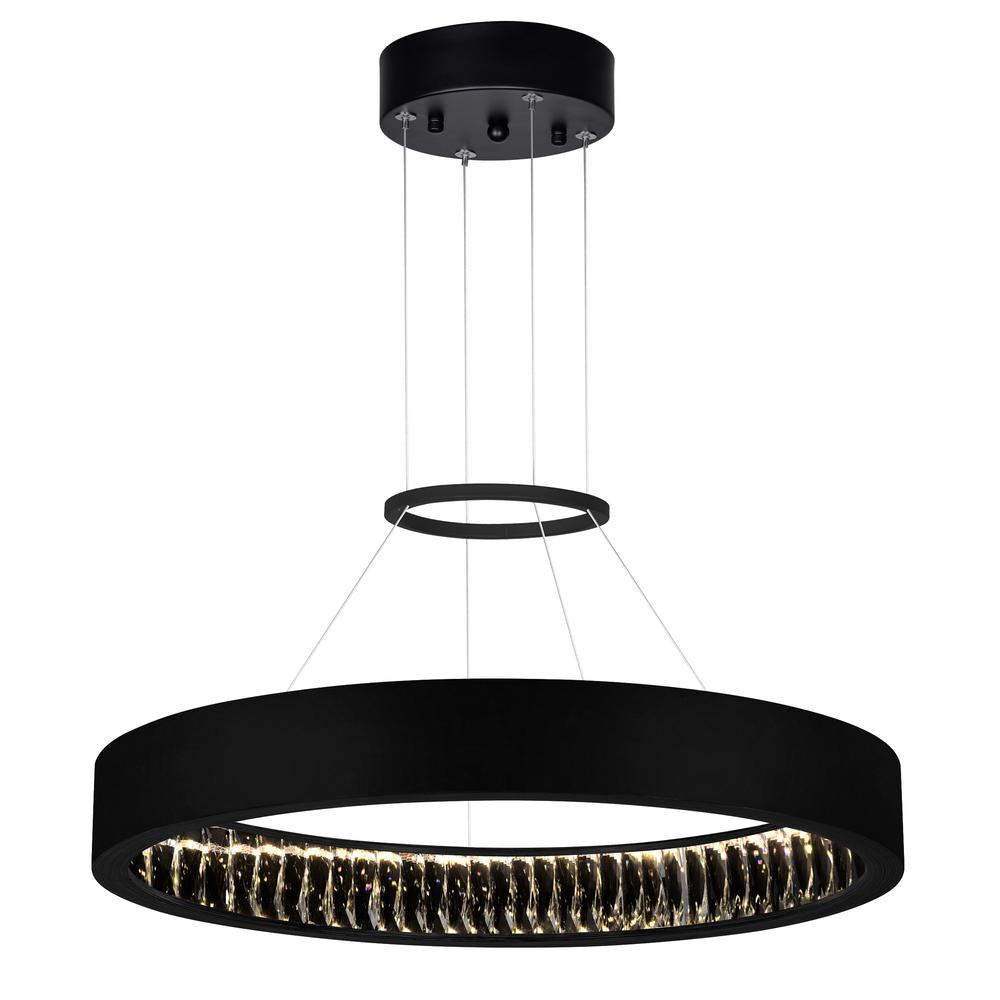 Rosalina LED Chandelier With Matte Black Finish. Picture 1