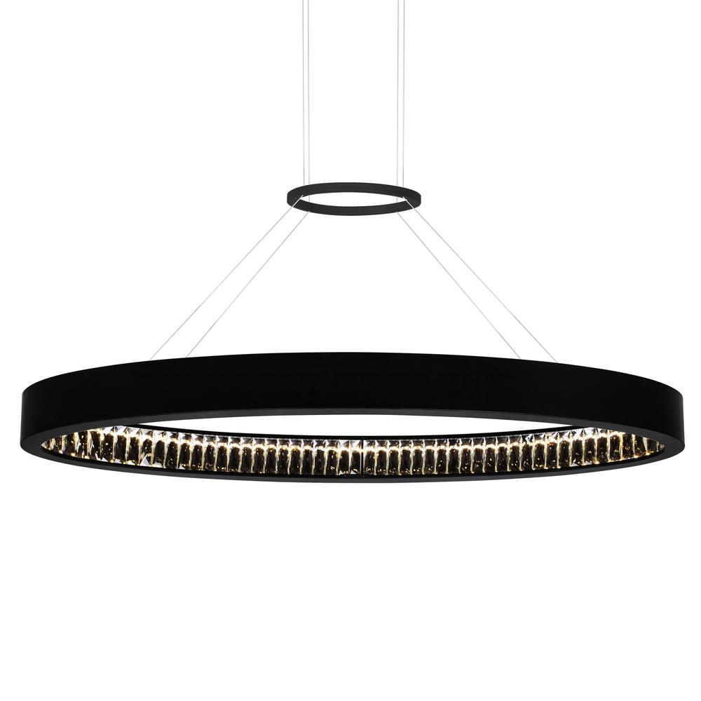 Rosalina LED Chandelier With Matte Black Finish. Picture 2