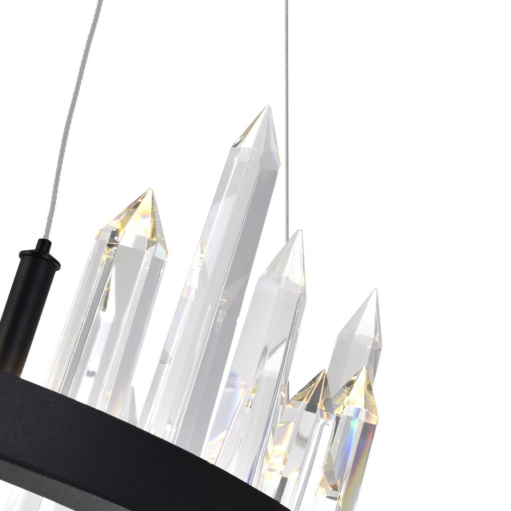 Juliette LED Chandelier With Black Finish. Picture 4