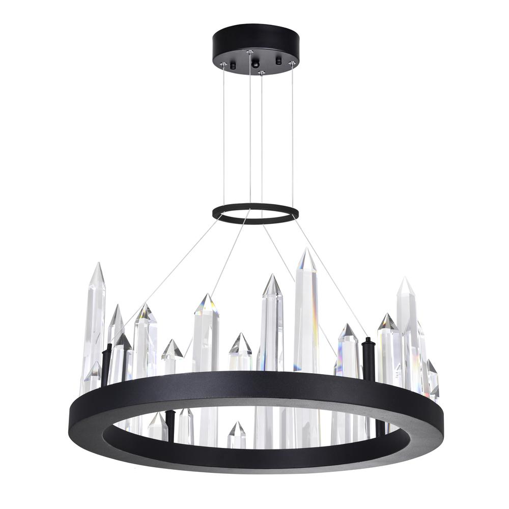 Juliette LED Chandelier With Black Finish. Picture 5