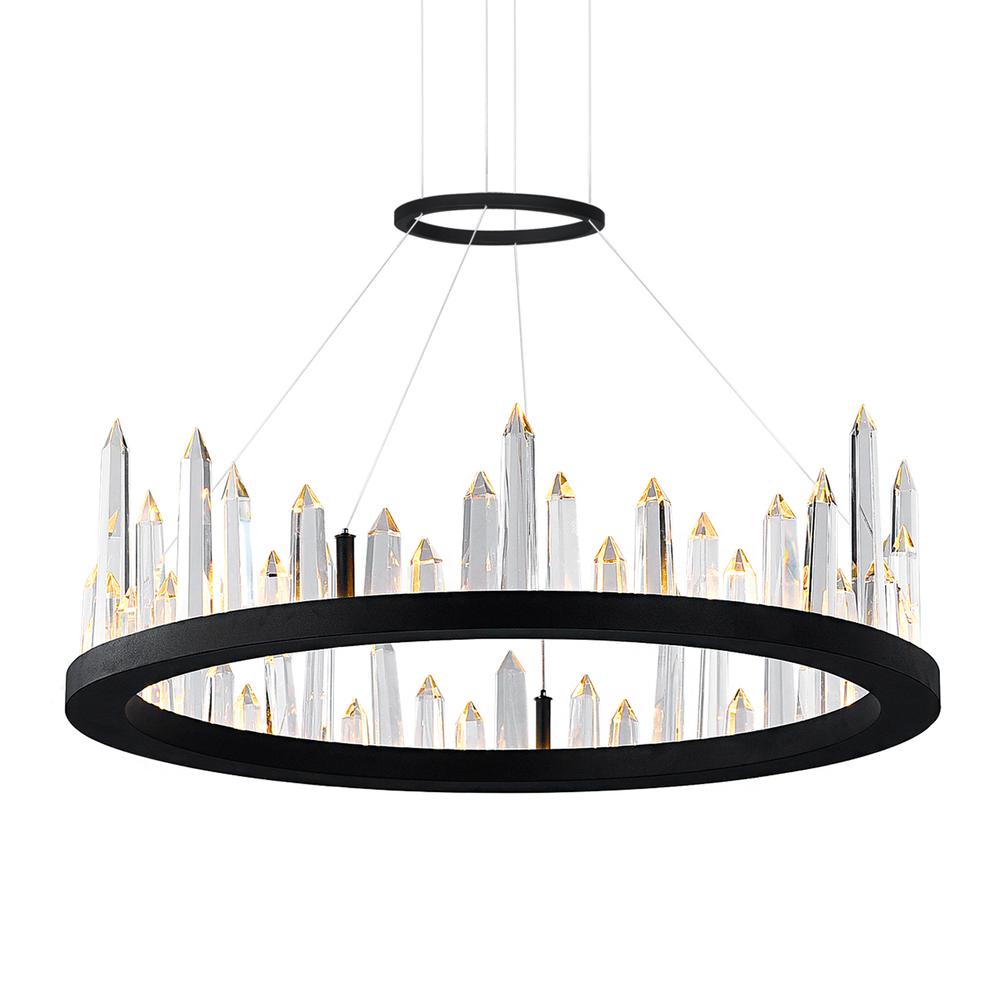 Juliette LED Chandelier With Black Finish. Picture 2