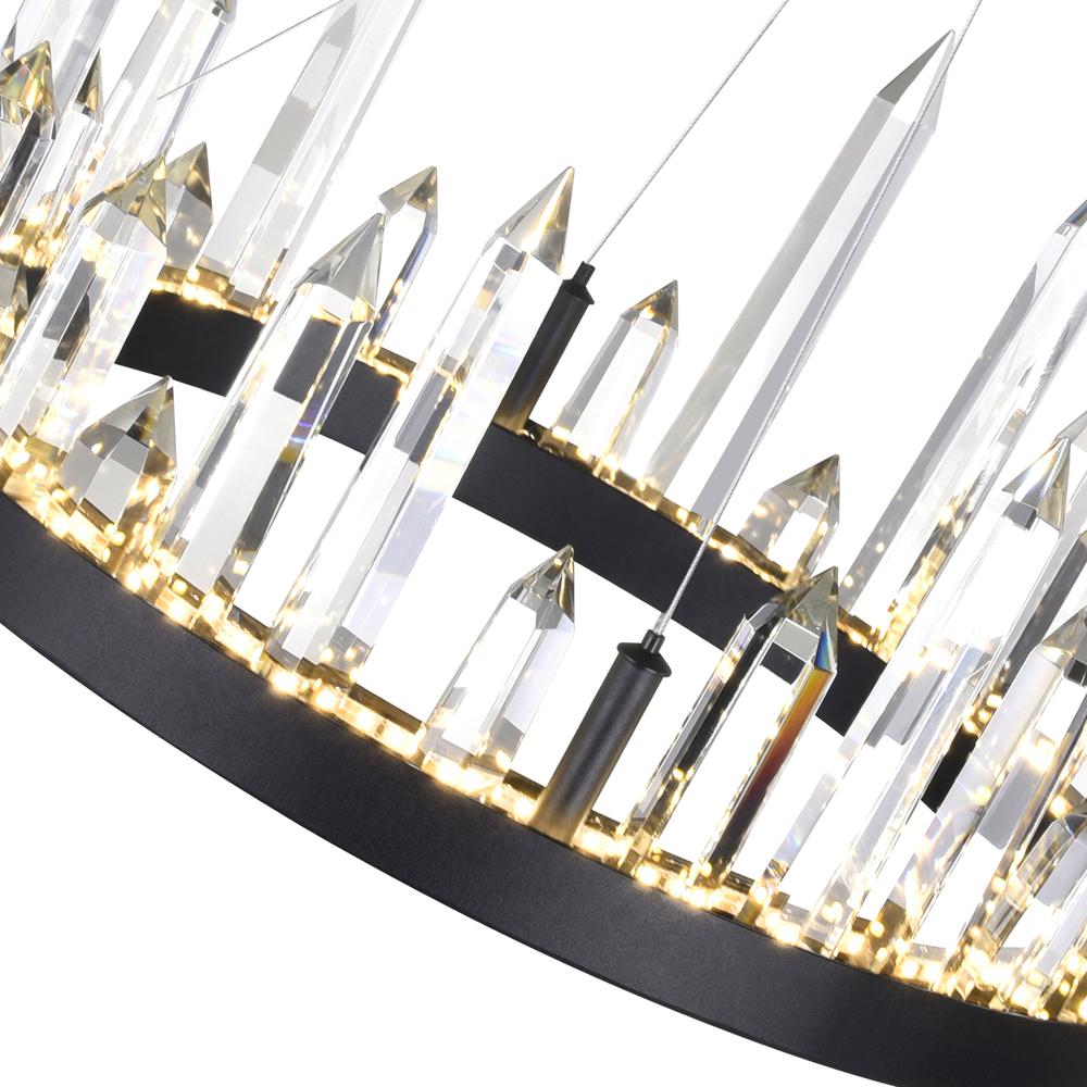 Juliette LED Chandelier With Black Finish. Picture 3