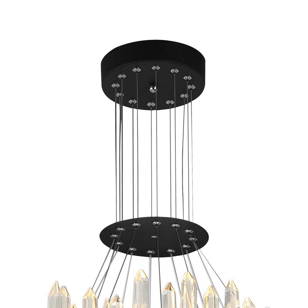 Juliette LED Chandelier With Black Finish. Picture 2