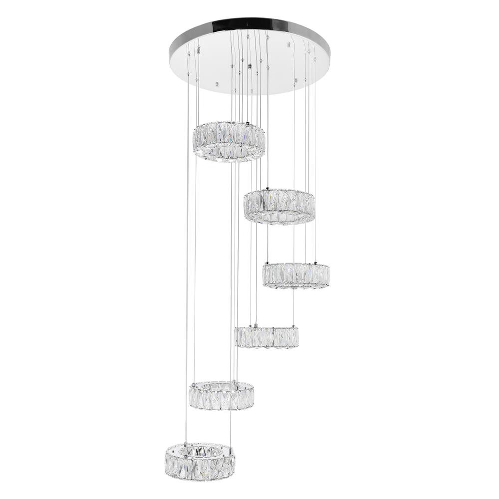 Madeline LED Chandelier With Chrome Finish. Picture 5