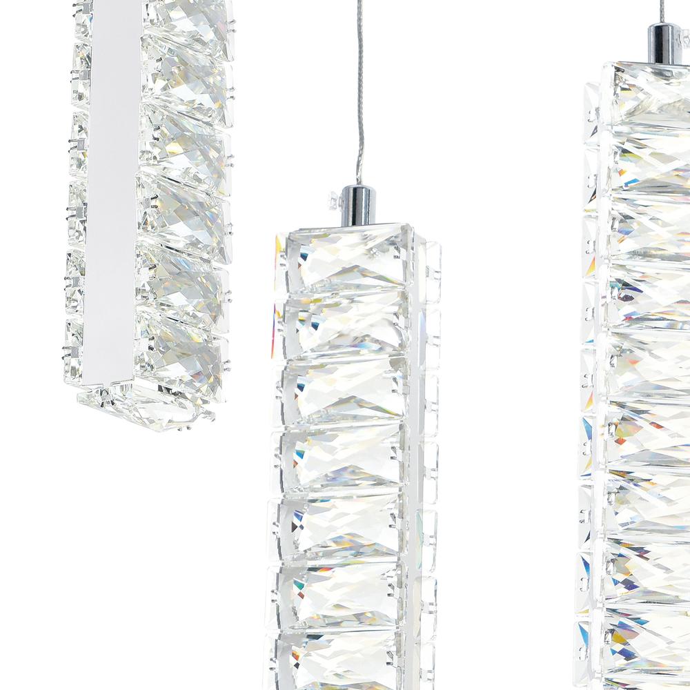 Celina LED Chandelier With Chrome Finish. Picture 3