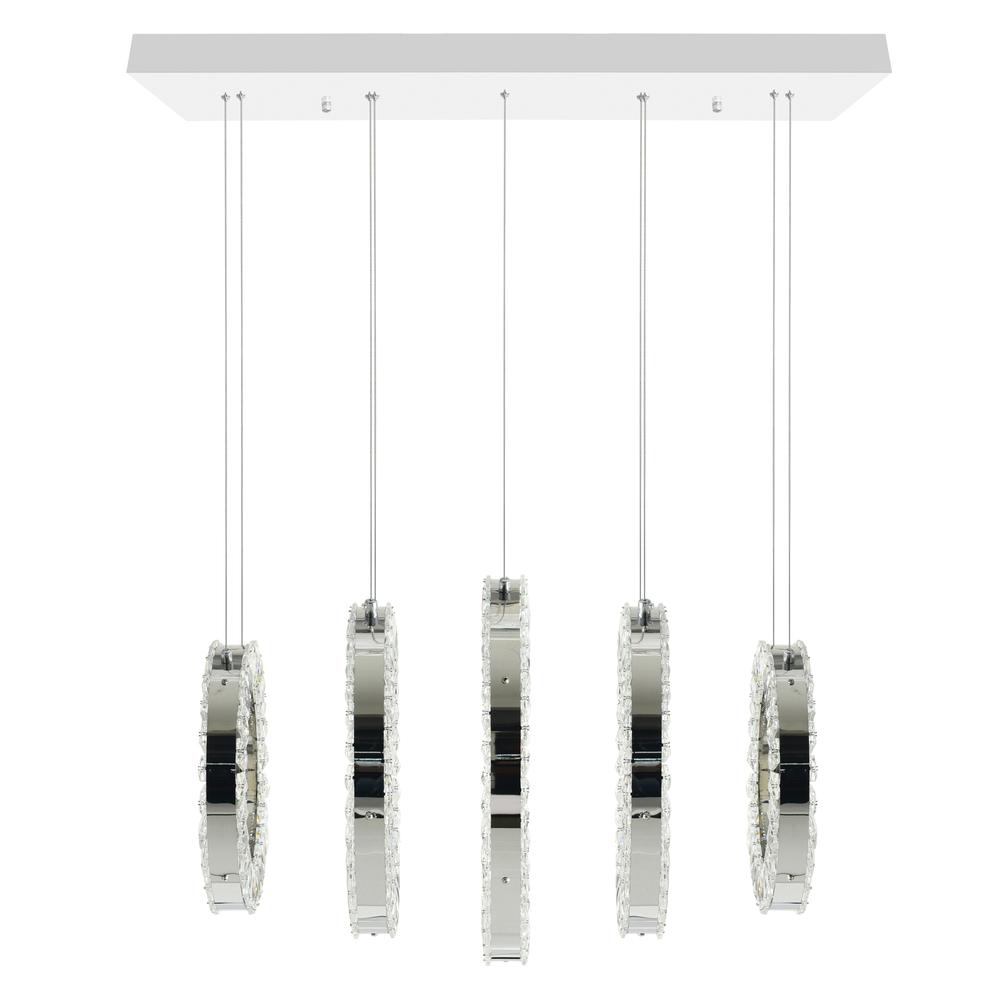 Celina LED Chandelier With Chrome Finish. Picture 2