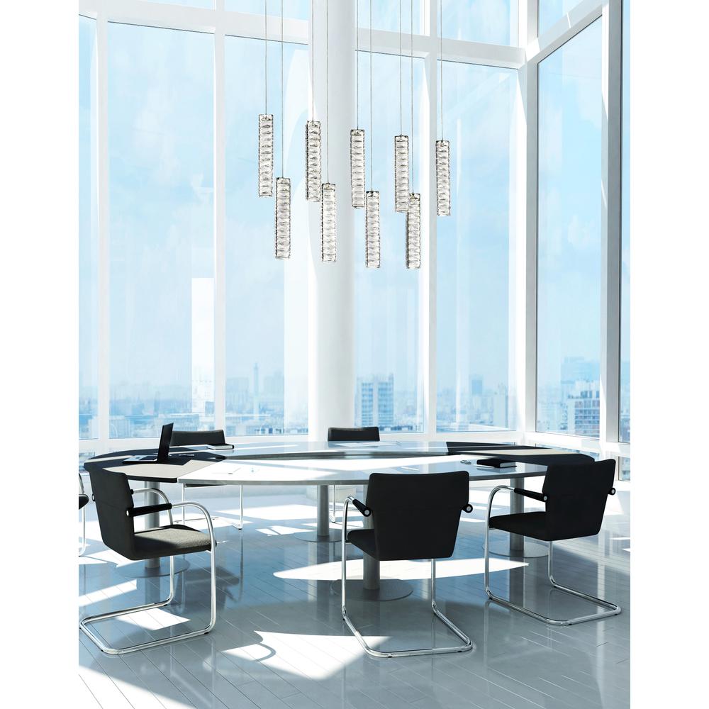 Celina LED Chandelier With Chrome Finish. Picture 7