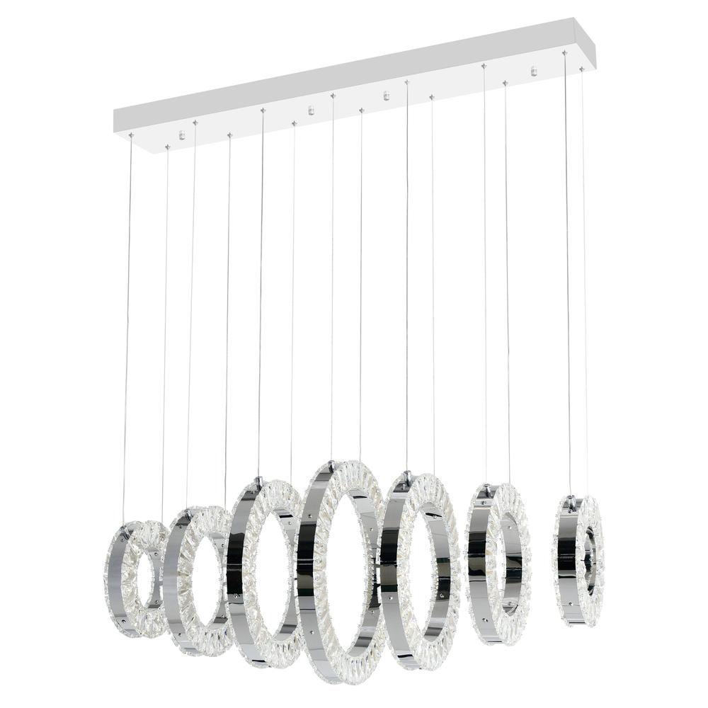 Celina LED Chandelier With Chrome Finish. Picture 1