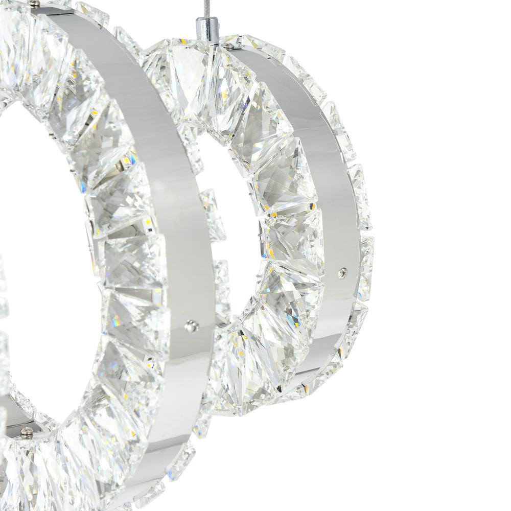Celina LED Chandelier With Chrome Finish. Picture 4
