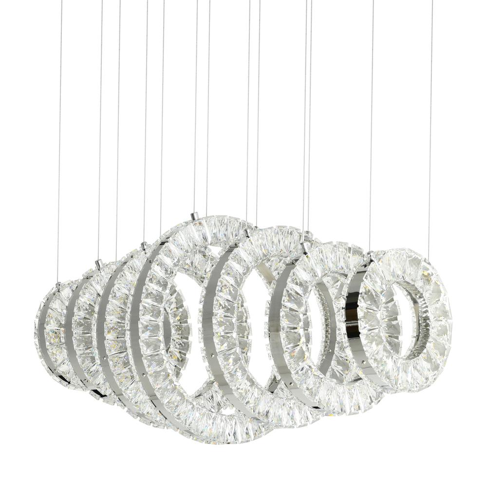 Celina LED Chandelier With Chrome Finish. Picture 5