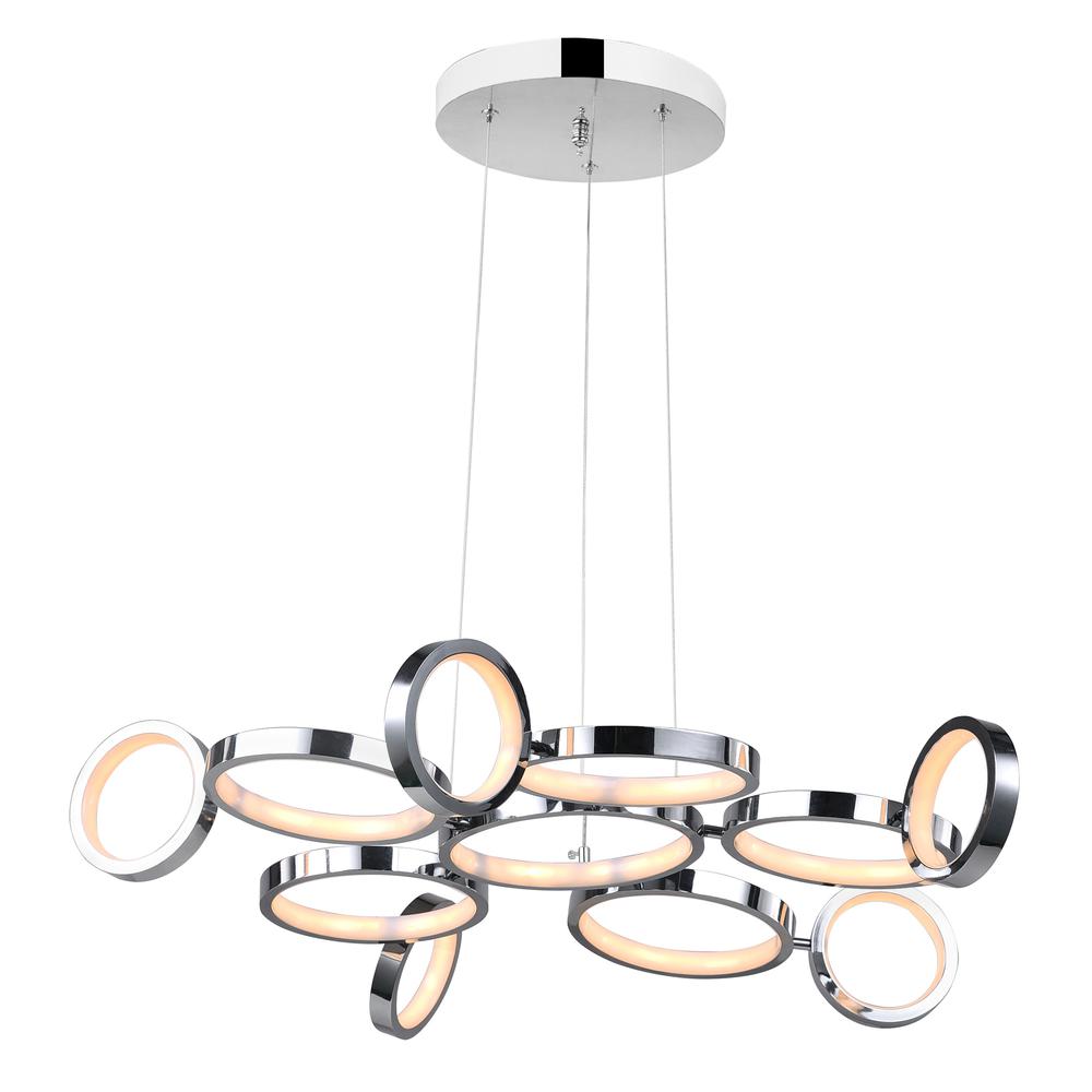 Colette LED Chandelier With Chrome Finish. Picture 1
