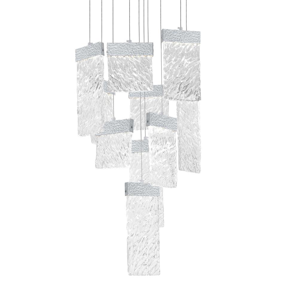 Carolina LED Chandelier With Pewter Finish. Picture 2