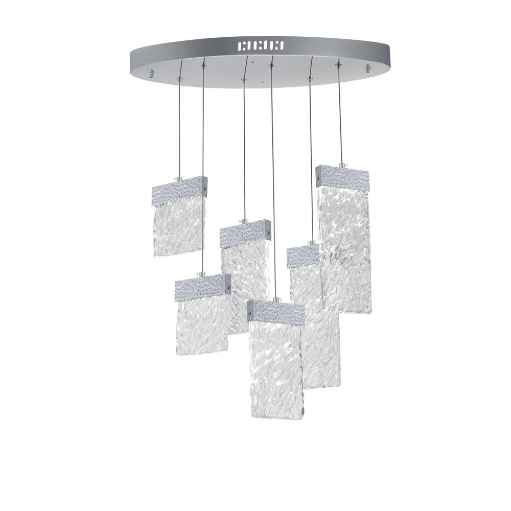 Carolina LED Chandelier With Pewter Finish. Picture 1