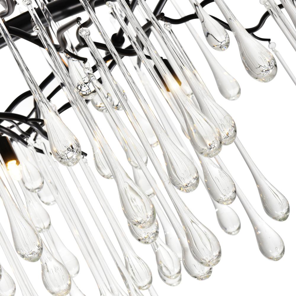 Anita 10 Light Chandelier With Black Finish. Picture 4