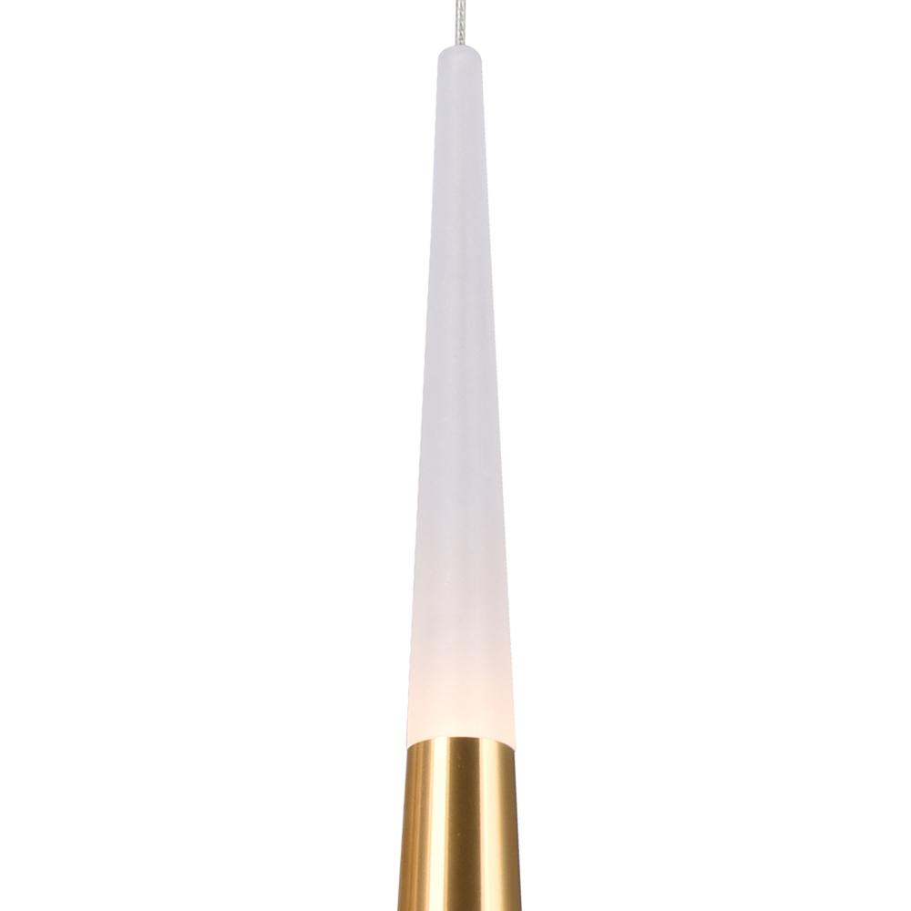 Andes LED Down Mini Pendant With Satin Gold Finish. Picture 2