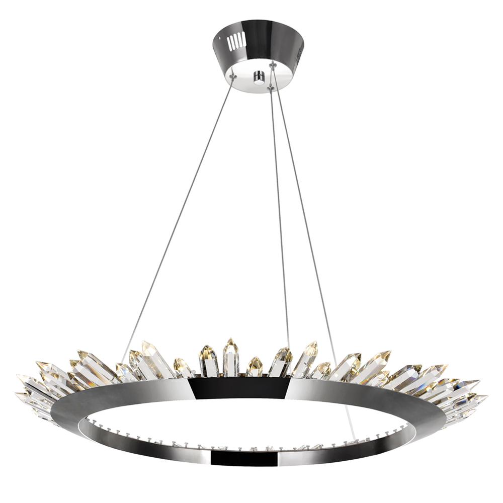 Arctic Queen LED Up Chandelier With Polished Nickel Finish. Picture 1