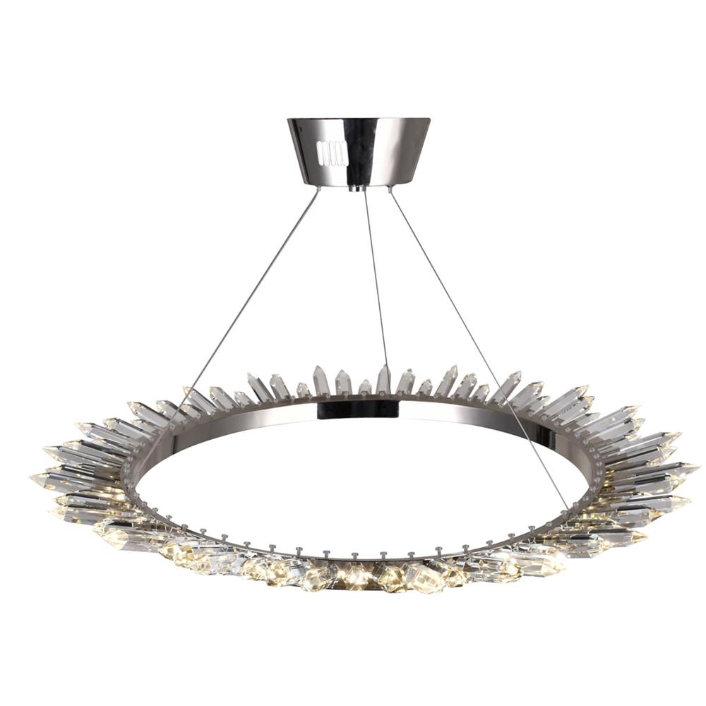 Arctic Queen LED Up Chandelier With Polished Nickel Finish. Picture 3