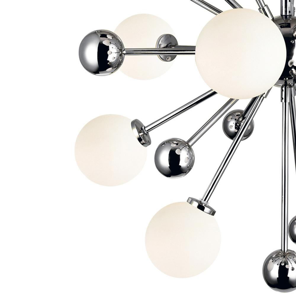 Element 11 Light Chandelier With Polished Nickel Finish. Picture 2