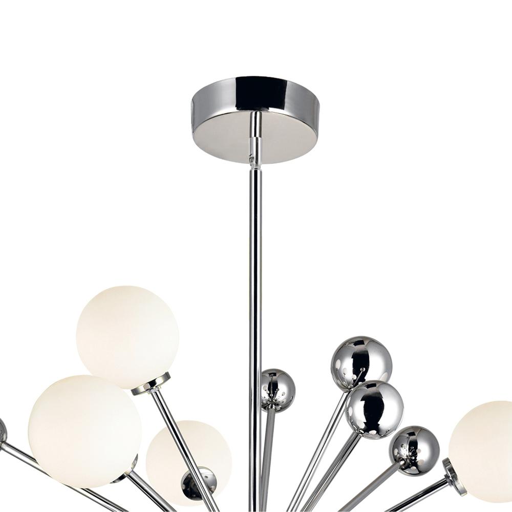 Element 11 Light Chandelier With Polished Nickel Finish. Picture 5