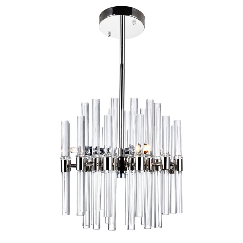 Miroir 6 Light Mini Chandelier With Polished Nickel Finish. Picture 2