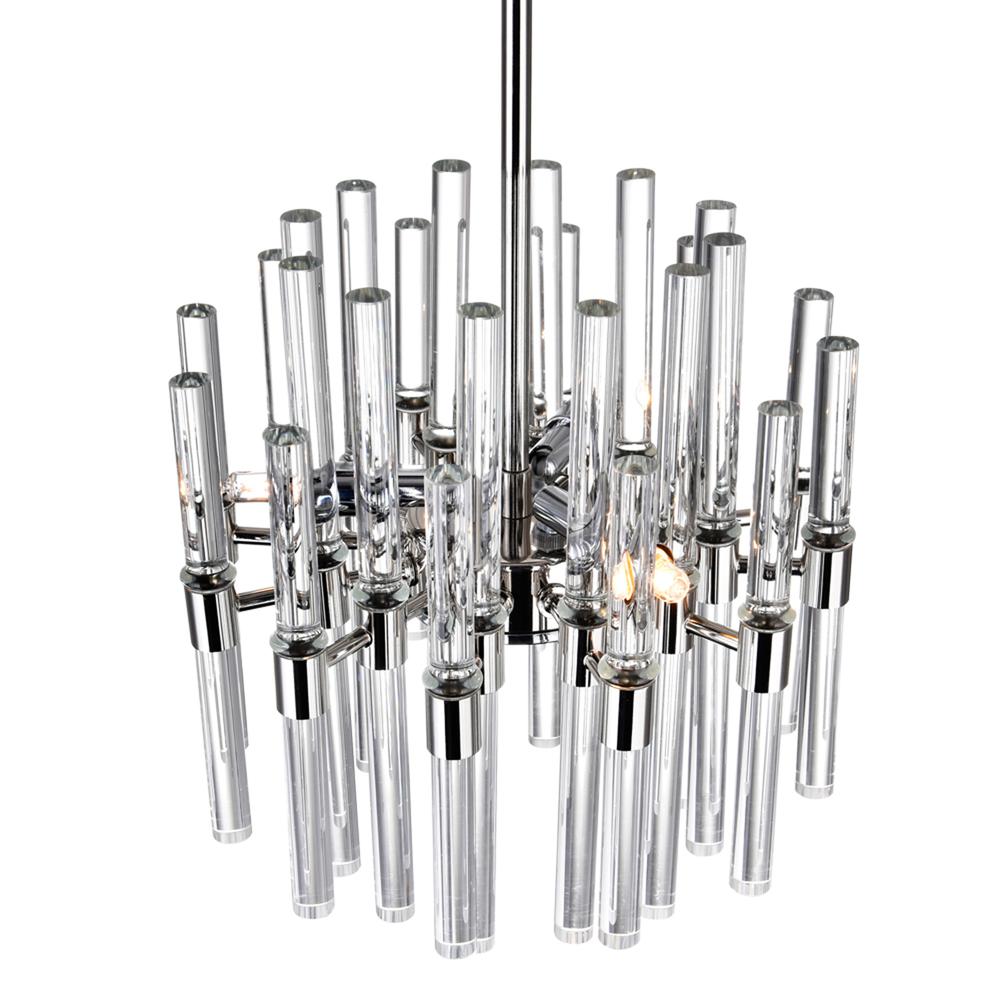 Miroir 6 Light Mini Chandelier With Polished Nickel Finish. Picture 3