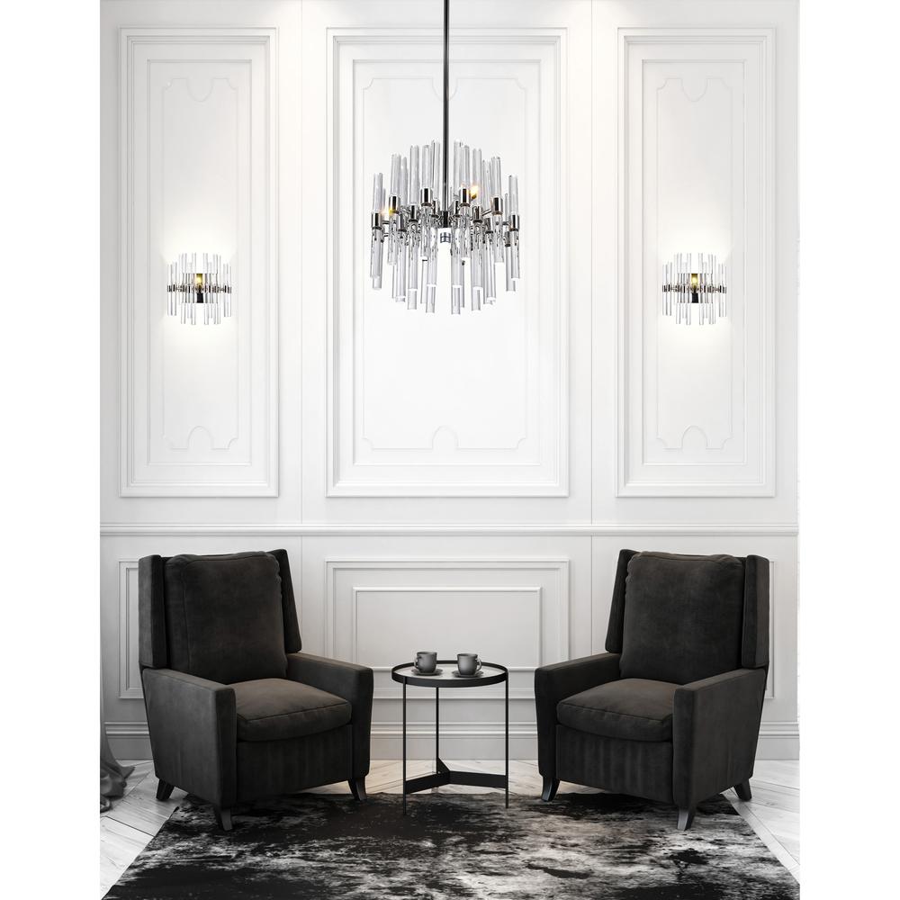 Miroir 6 Light Mini Chandelier With Polished Nickel Finish. Picture 6