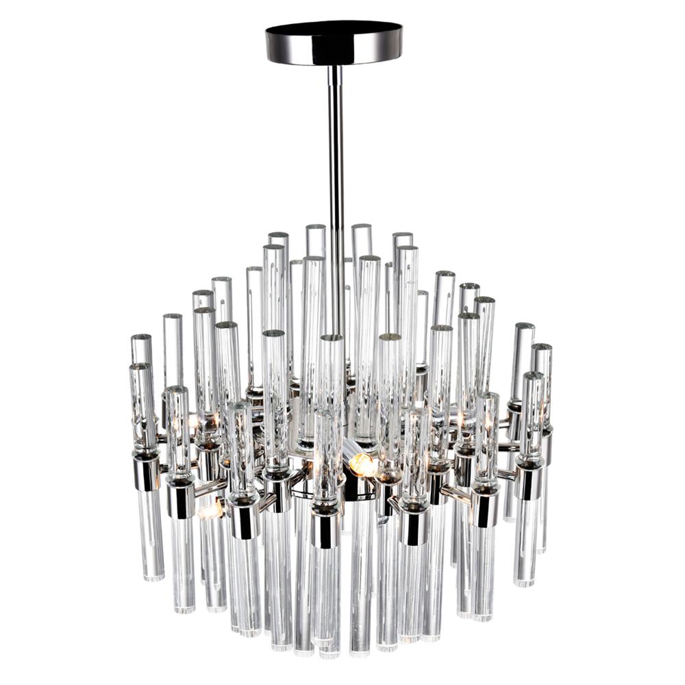 Miroir 8 Light Chandelier With Polished Nickel Finish. Picture 2