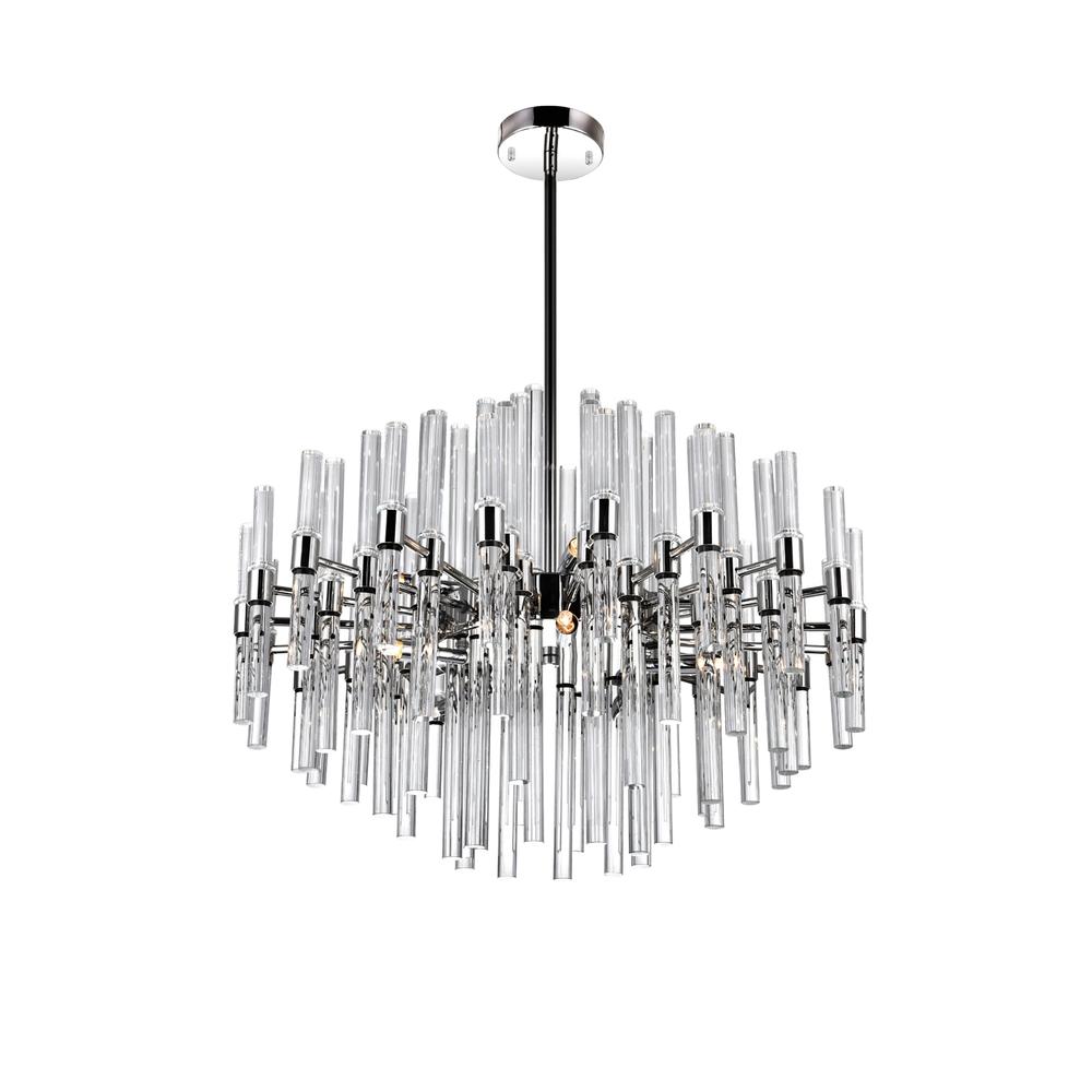 Miroir 10 Light Chandelier With Polished Nickel Finish. Picture 1