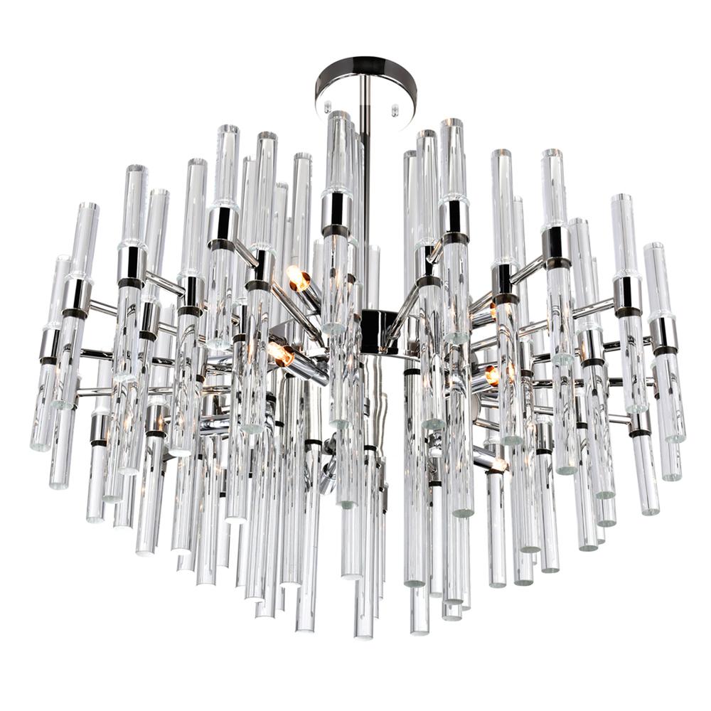 Miroir 10 Light Chandelier With Polished Nickel Finish. Picture 3
